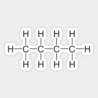 Butane C4H10 Sticker